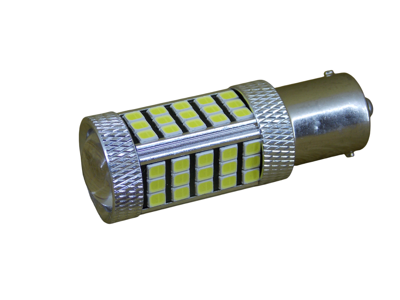 Светодиодная лампа автомобильная с цоколем P21W/1156/BA15S  63 Led 6000K