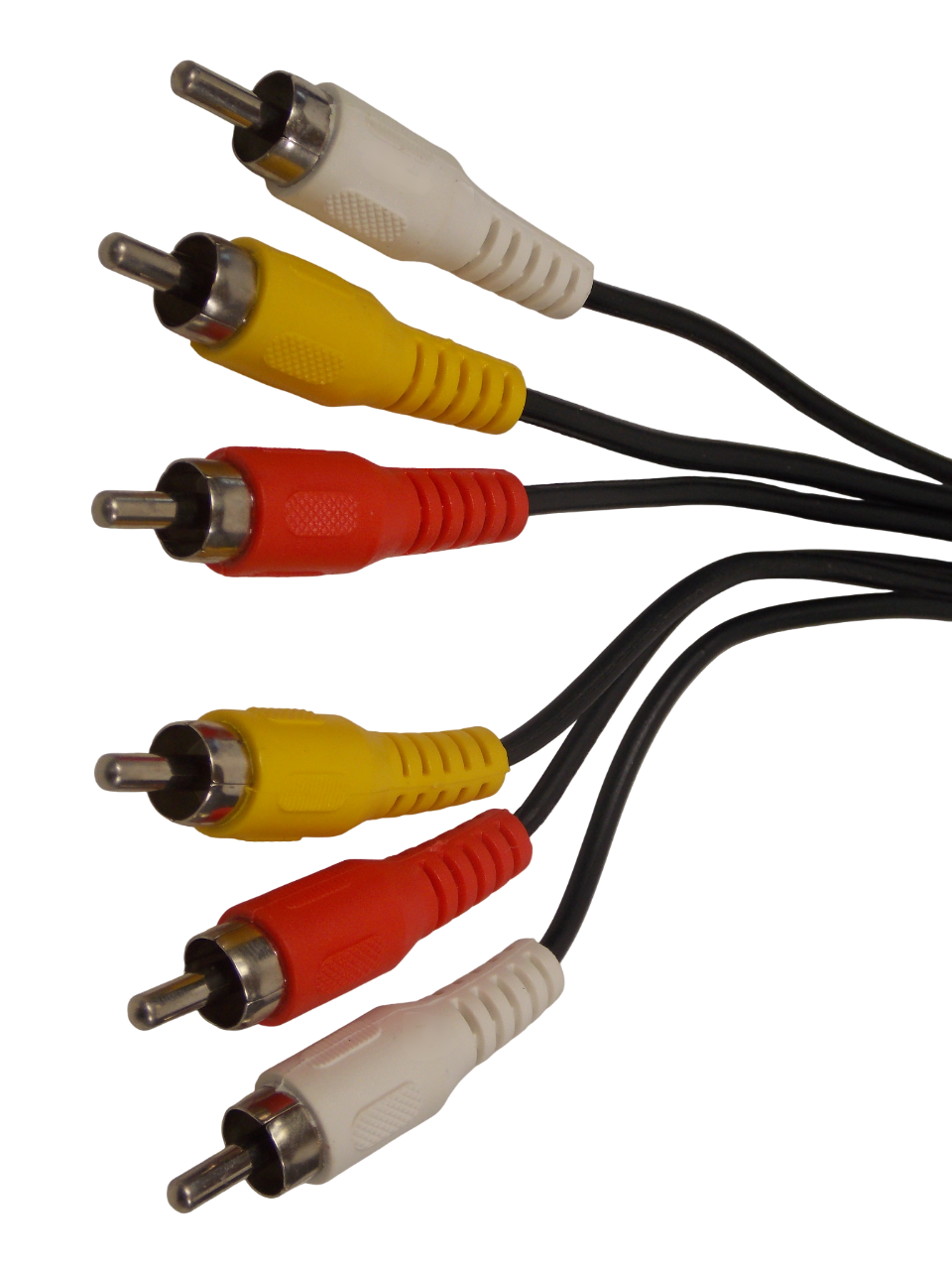 Шнур 3 х RCA на 3 х RCA  / 1.5 метра /  черный 