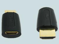 Адаптер ''гн.miniHDMI-шт.HDMI''gold