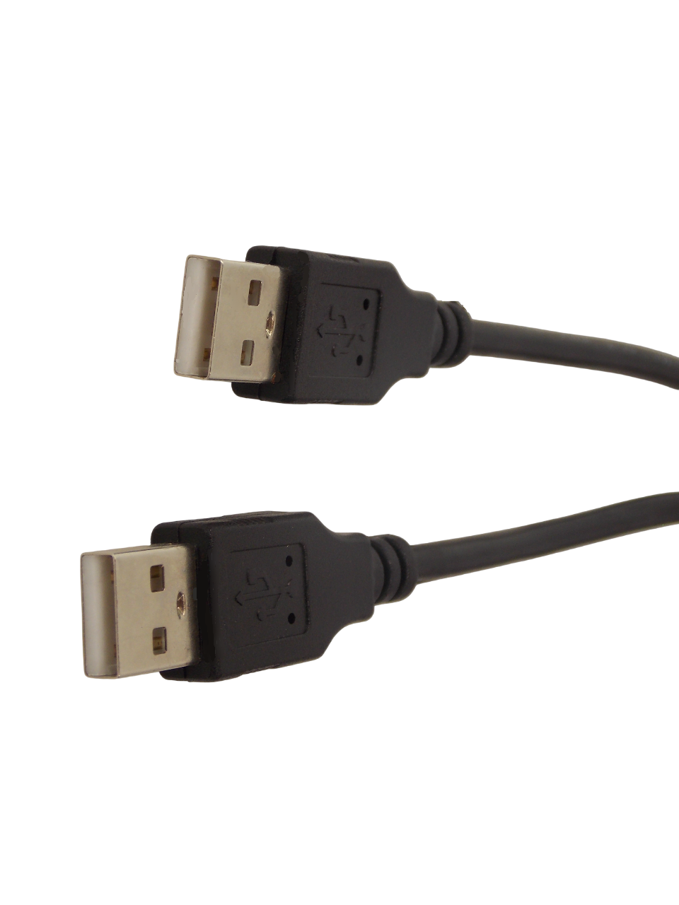Шнур USB - A штекер на USB - A штекер / 1.8 метра / черный