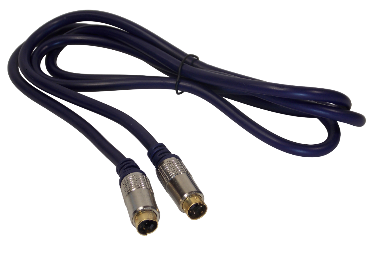 Шнур S - Video 4pin на S - Video 4pin / 1.5метра / синий