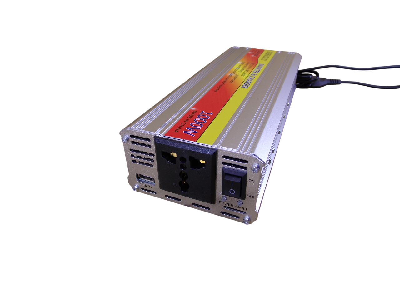 Инвертор напряжения  SAA-1000С  12В - 220В - 1000Вт с зарядкой 