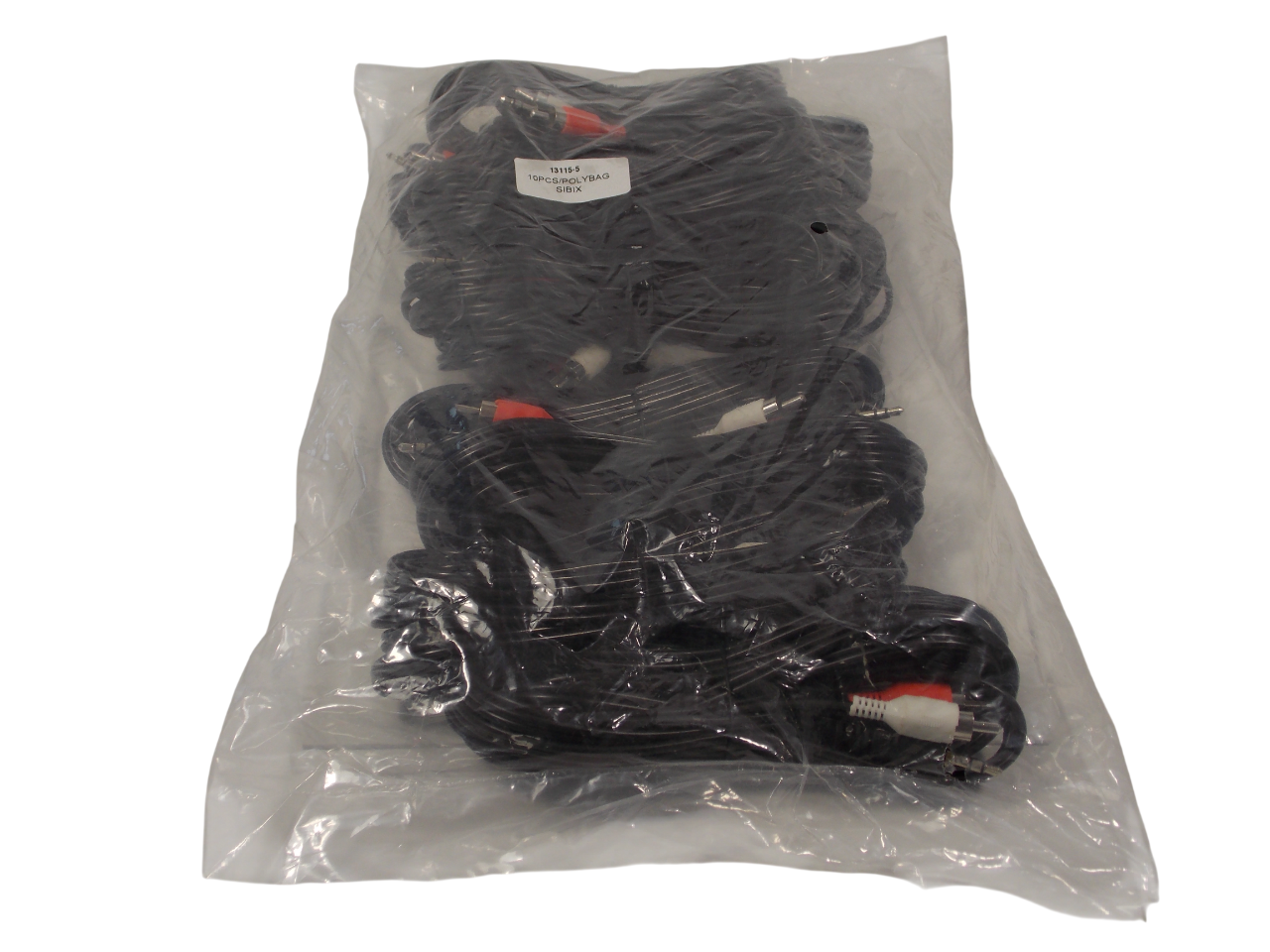 Шнур jack 3.5 мм стерео на 2 х RCA  / 5 метров / черный