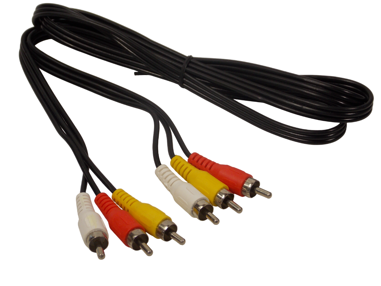 Шнур 3 х RCA на 3 х RCA  / 1.5 метра /  черный 