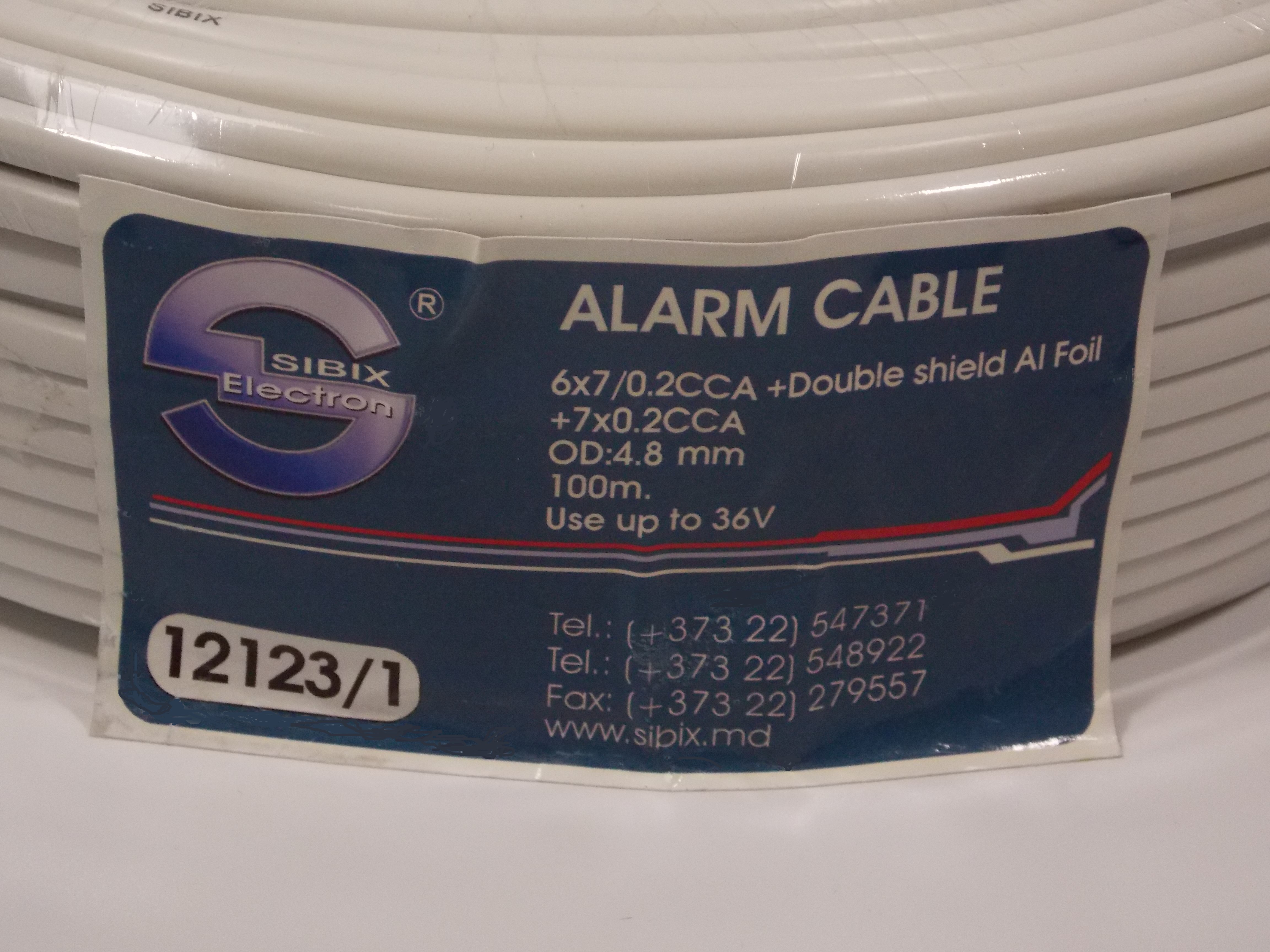 Сигнальный кабель - alarm 6 / 7 х 0.2мм ССА / экранированный / 100 метров