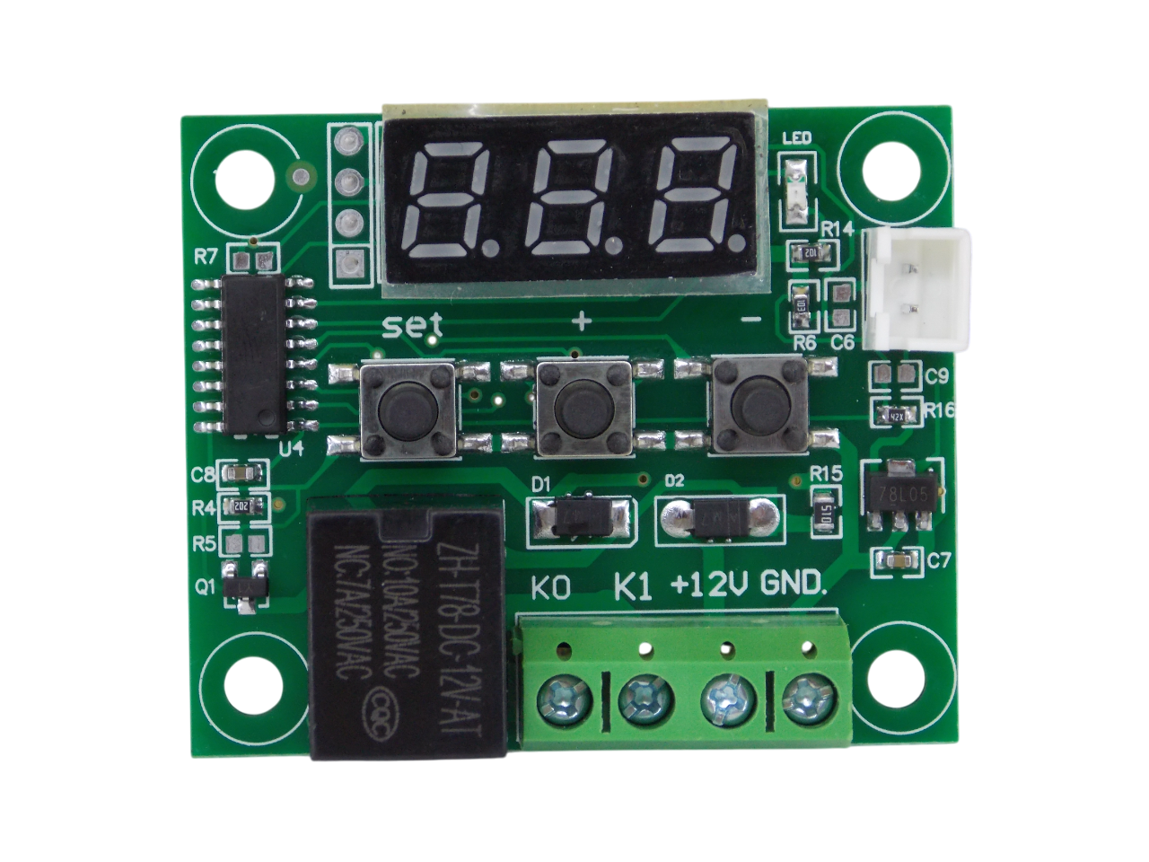 Терморегулятор 12В бескорпусной диапазон измерения температуры -50+110С 