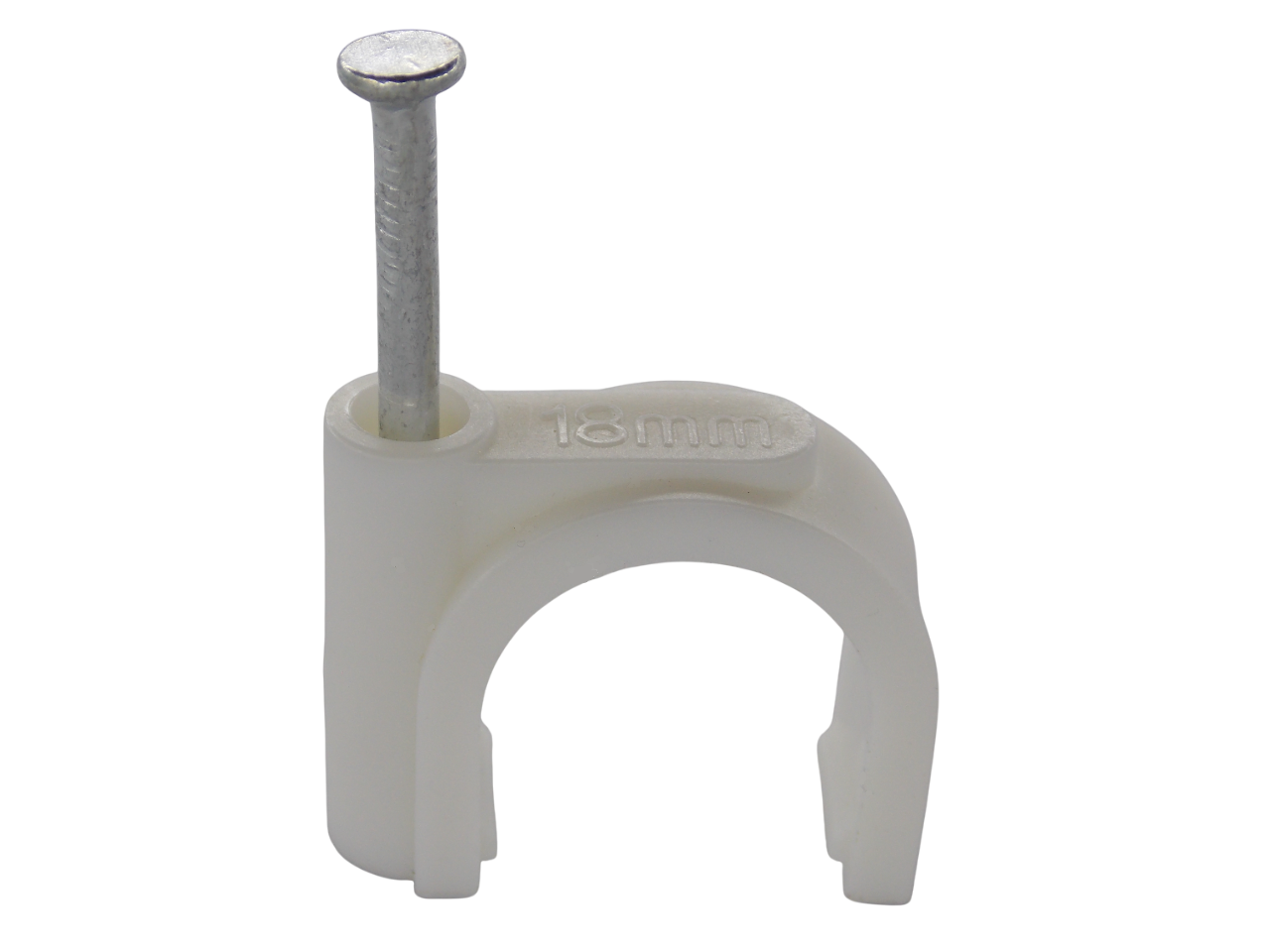 Крепеж для кабеля круглый 18мм / 100 штук