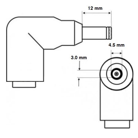 Блок питания для Dell 19.5В - 2.31А - 45Вт размер штекера 4.5*3.0 мм