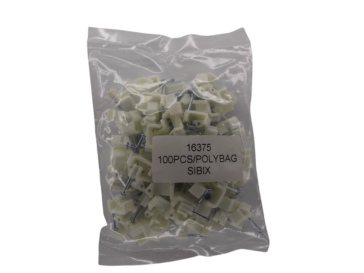 Крепёж для кабеля плоский 12мм / 100 штук