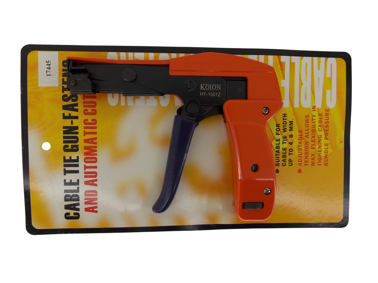 Инструмент для затяжки и обрезки нейлоновых кабельных стяжек KOITON HY-1001Z