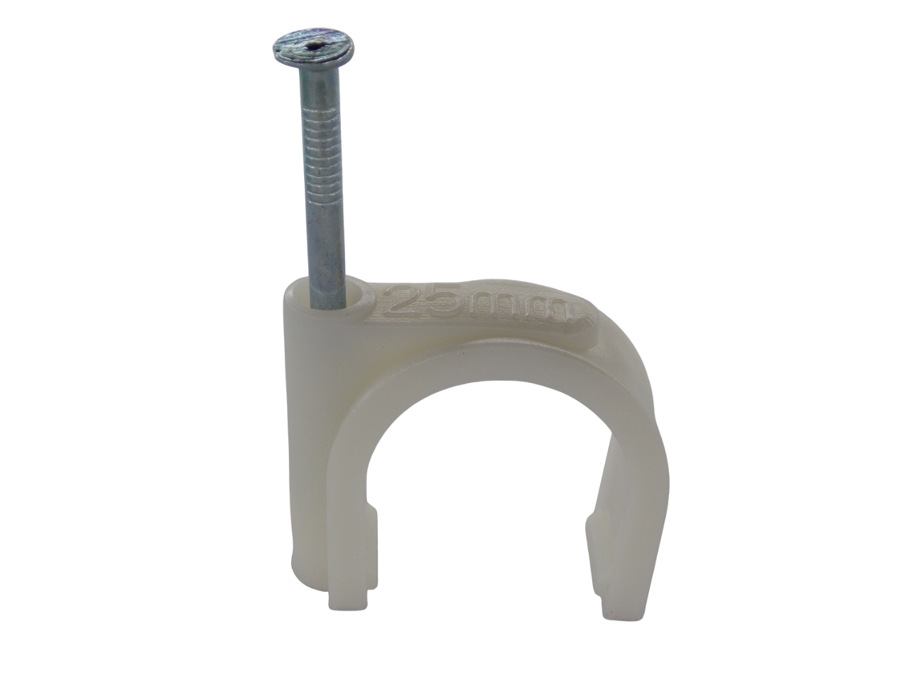 Крепеж  для  кабеля  круглый 25мм / 25 штук