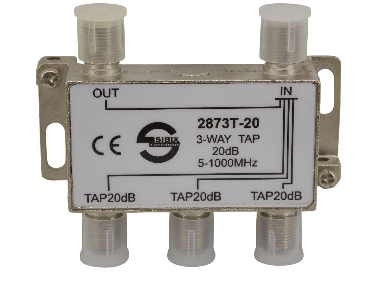 Телевизионный антенный сплиттер ТАР на 3 выхода под F- разъем  20дБ