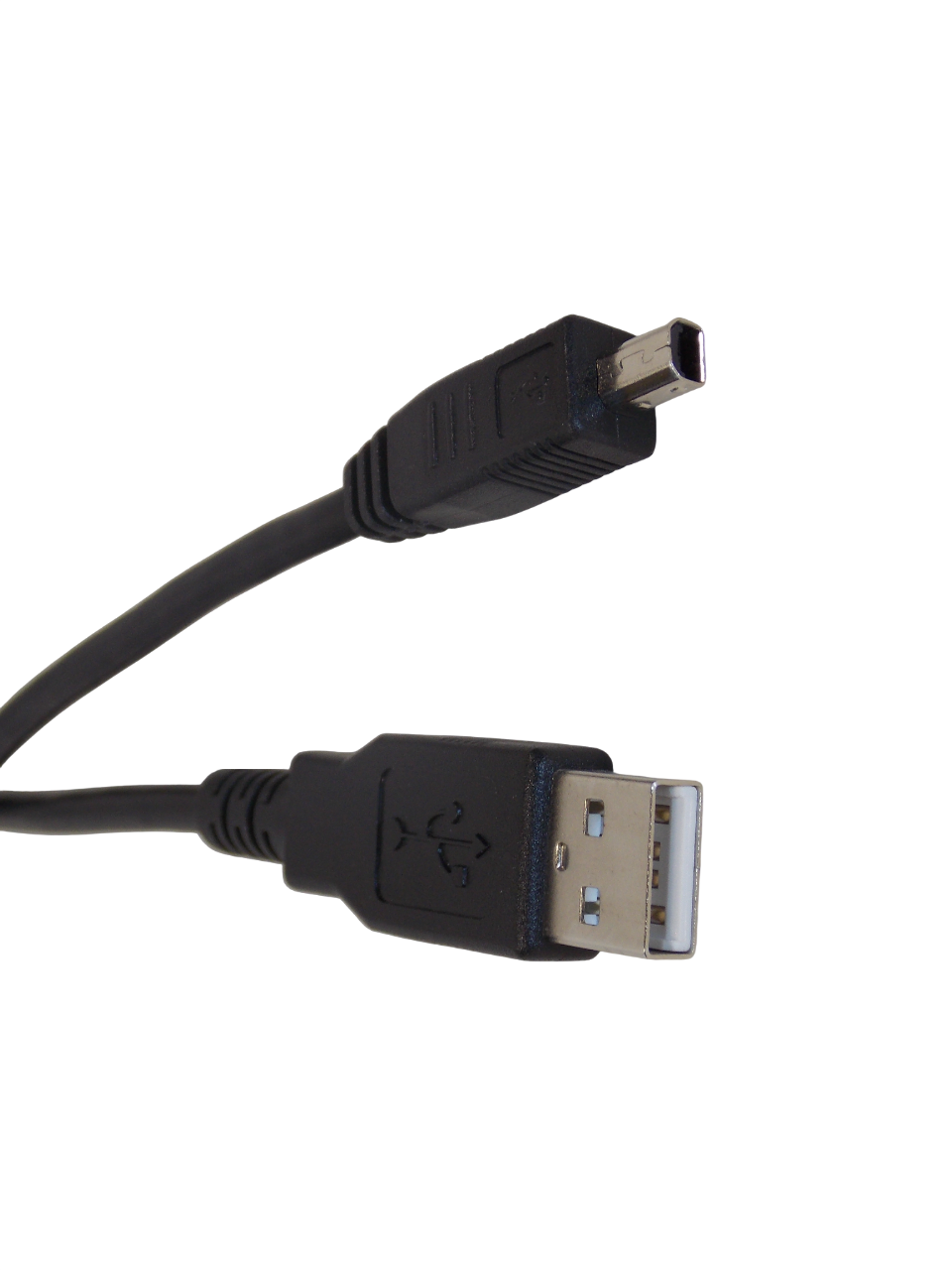 Шнур штекер  USB - A  на  штекер mini USB 4pin / 1.8 метра / черный