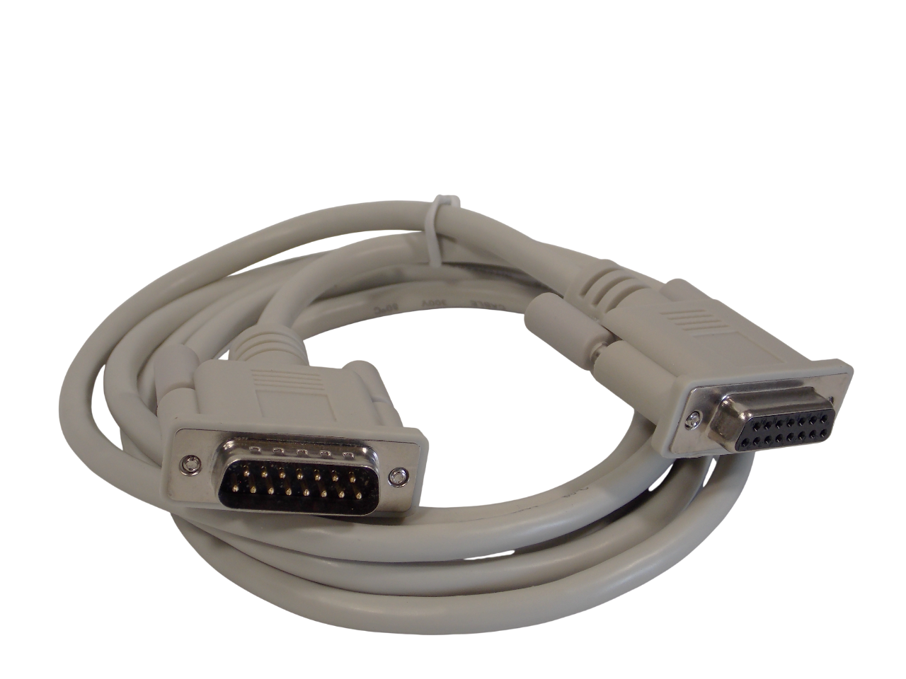 Шнур DB15pin штекер на  DB15pin гнездо / 1.8 метра /  серый