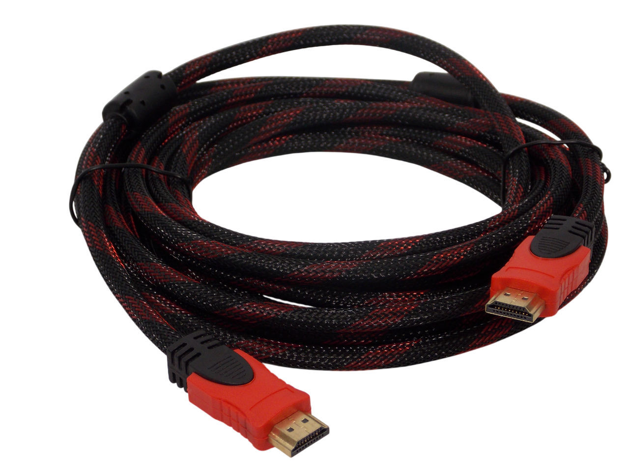 Шнур HDMI 19pin на  HDMI 19pin /  5 метров / нейлоновая оплетка