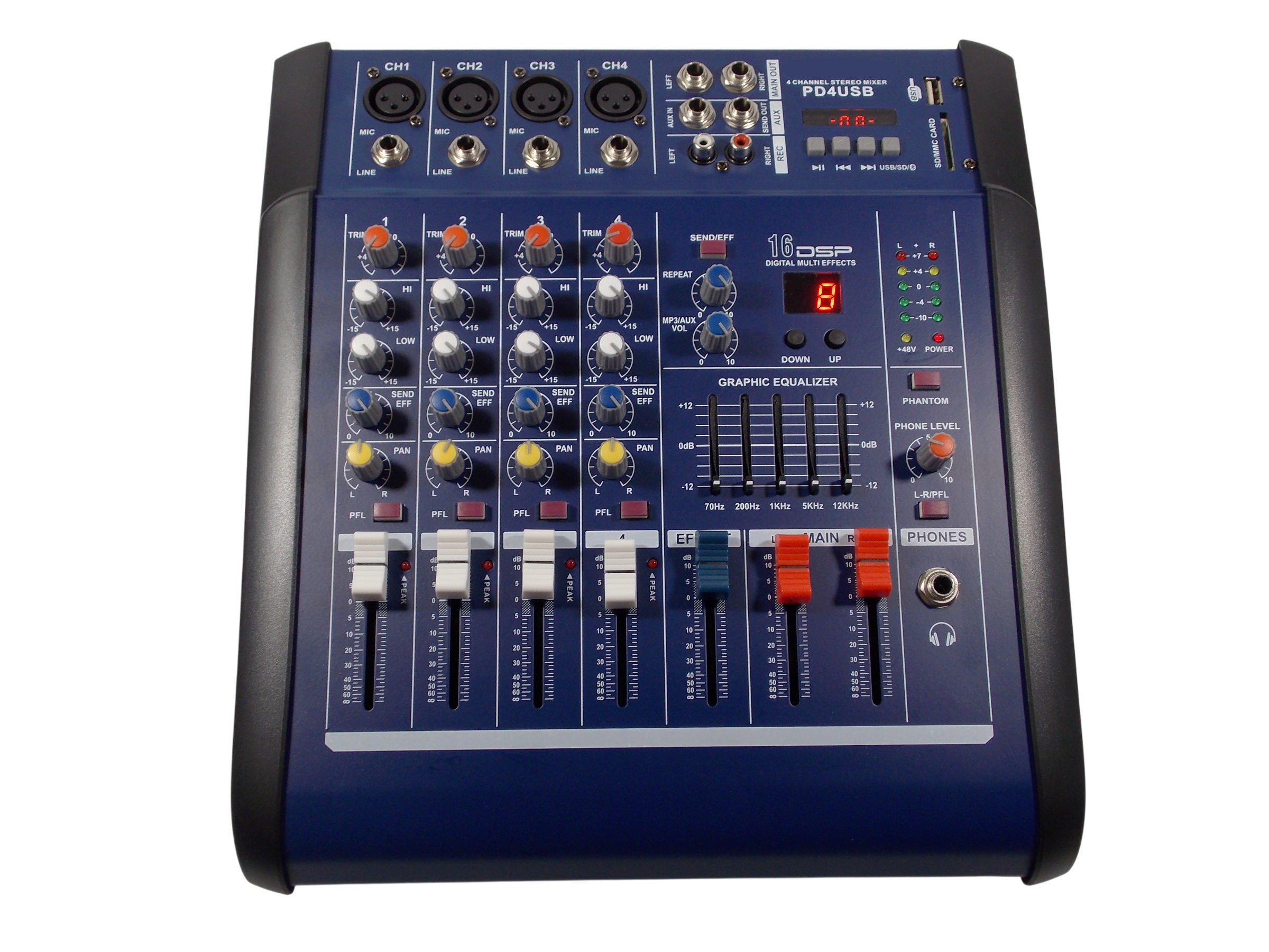 Микшер PMX402D / USB / SD    
