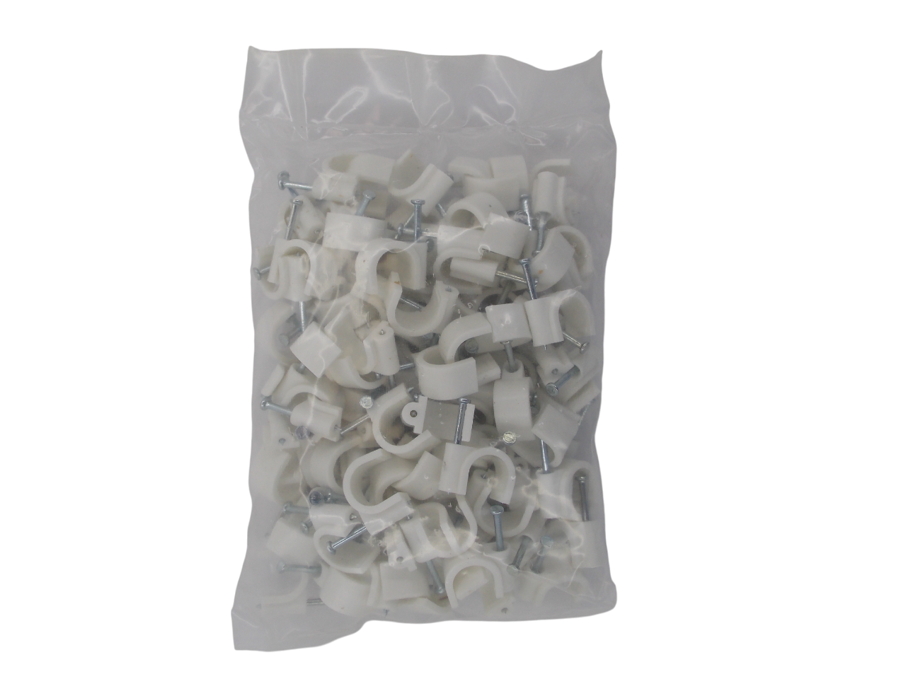 Крепеж для кабеля круглый 14мм / 100 штук