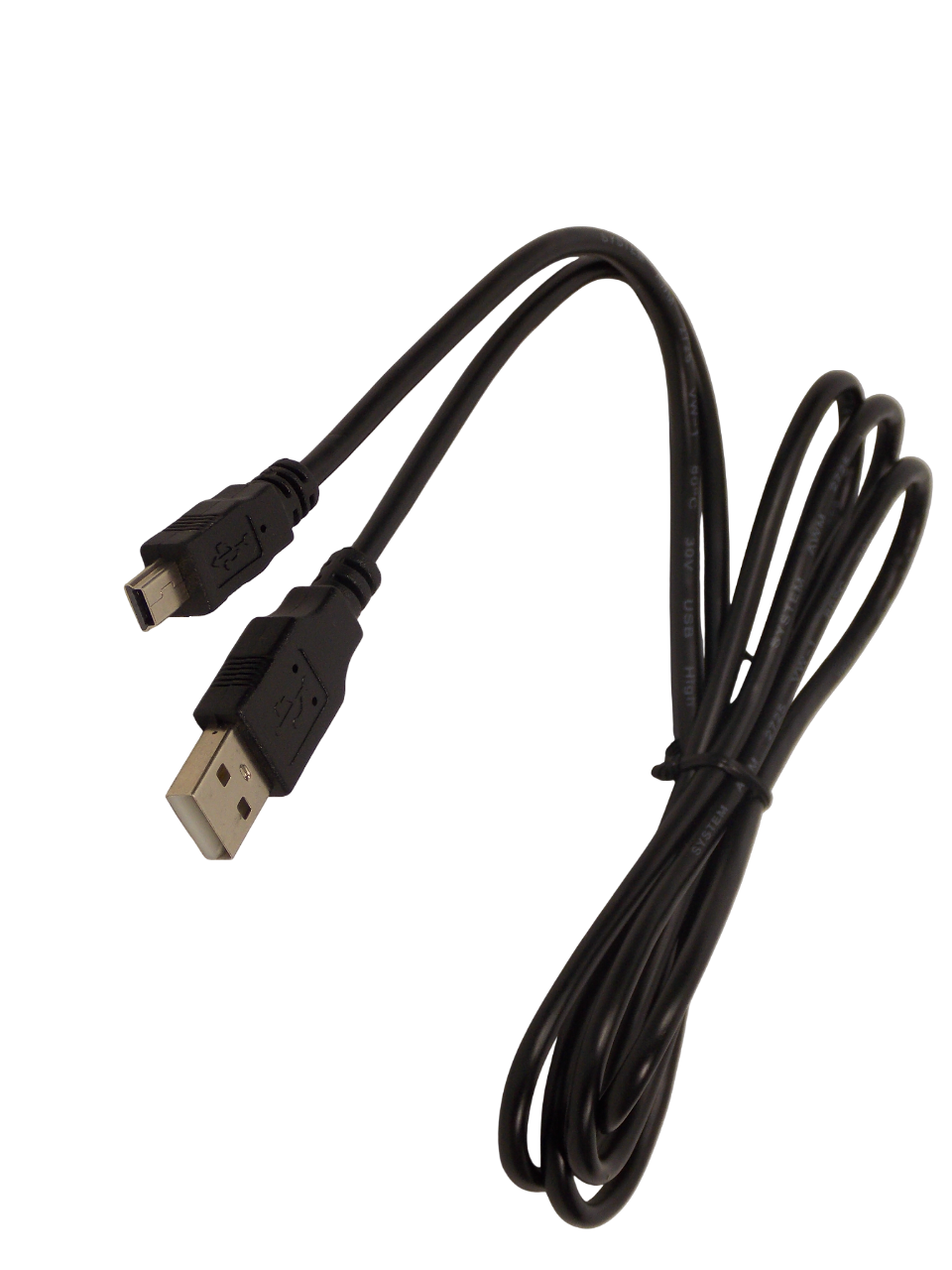 Шнур USB - A  штекер на mini USB 5pin штекер / 1.5 метра / черный