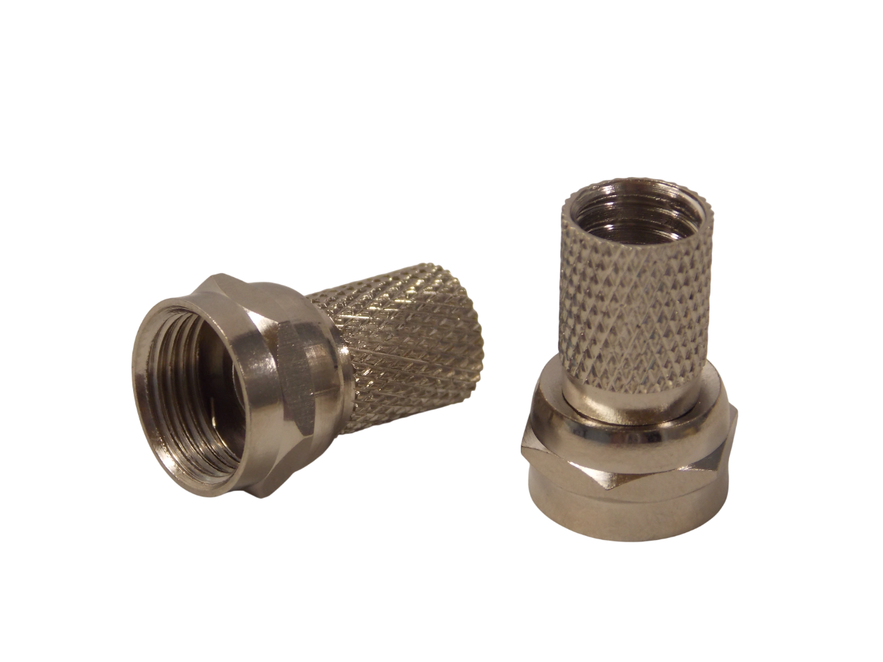 F- коннектор  под накрутку на кабель RG - 6  / 18мм