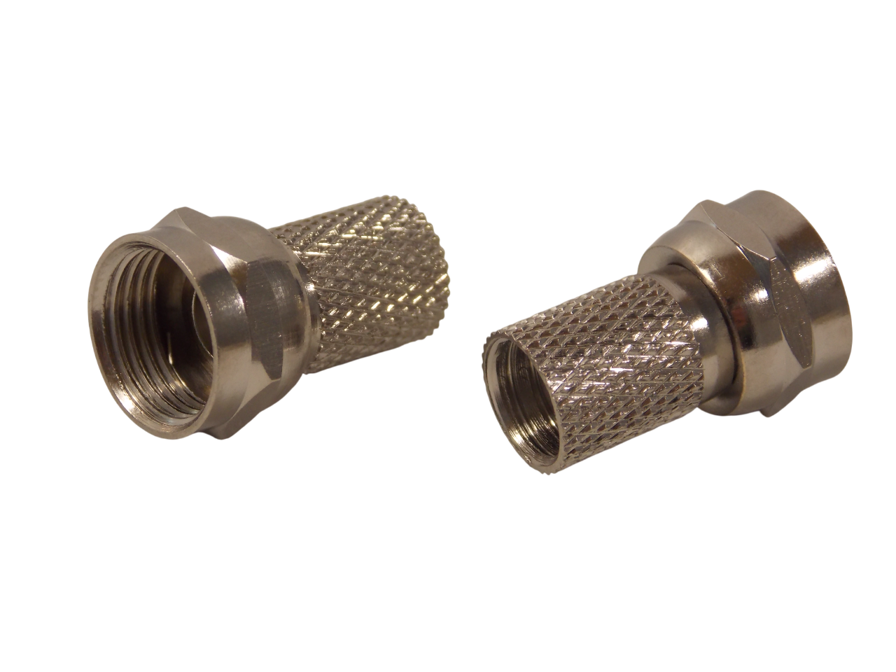 F- коннектор  под накрутку на кабель RG - 6  / 18мм