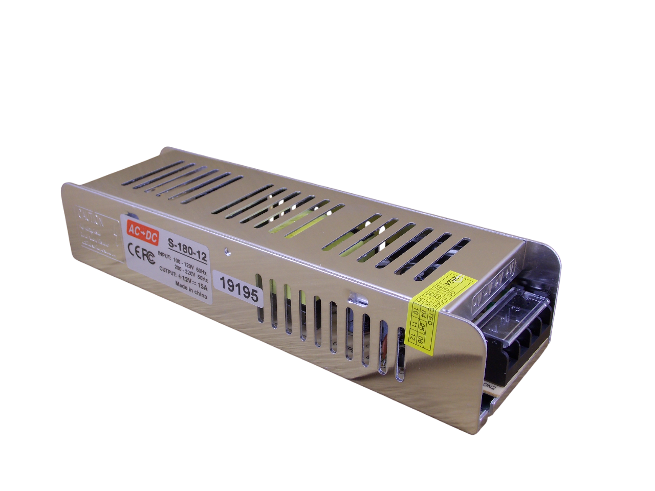Блок питания S - 12В - 15A - 180Вт