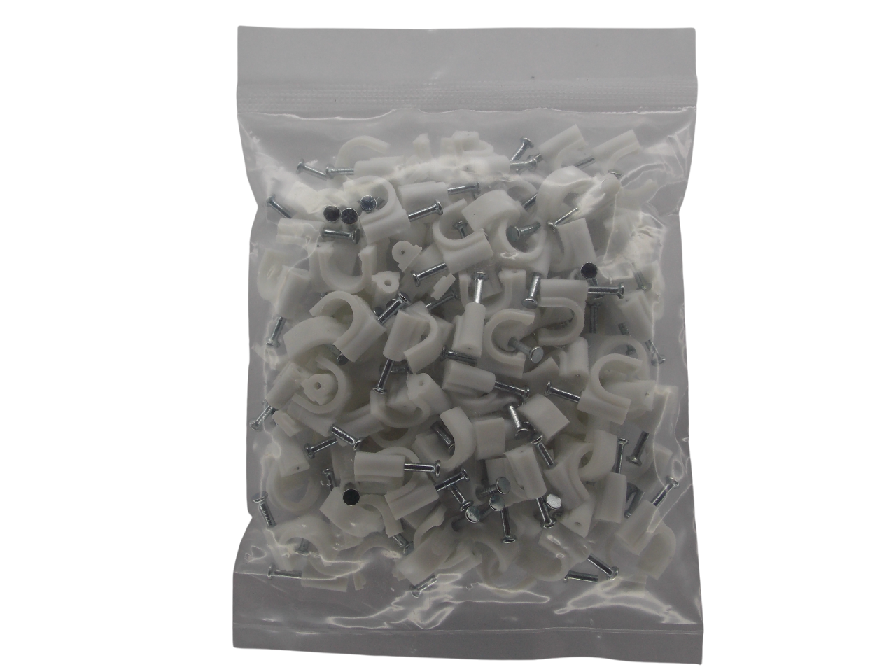 Крепёж для кабеля круглый 8мм / 100штук