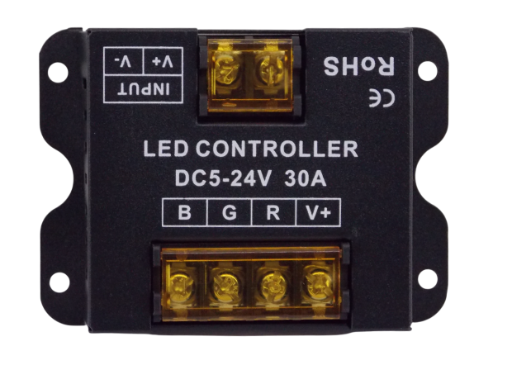 Контроллер для RGB ленты 5-24В - 30А с пультом 