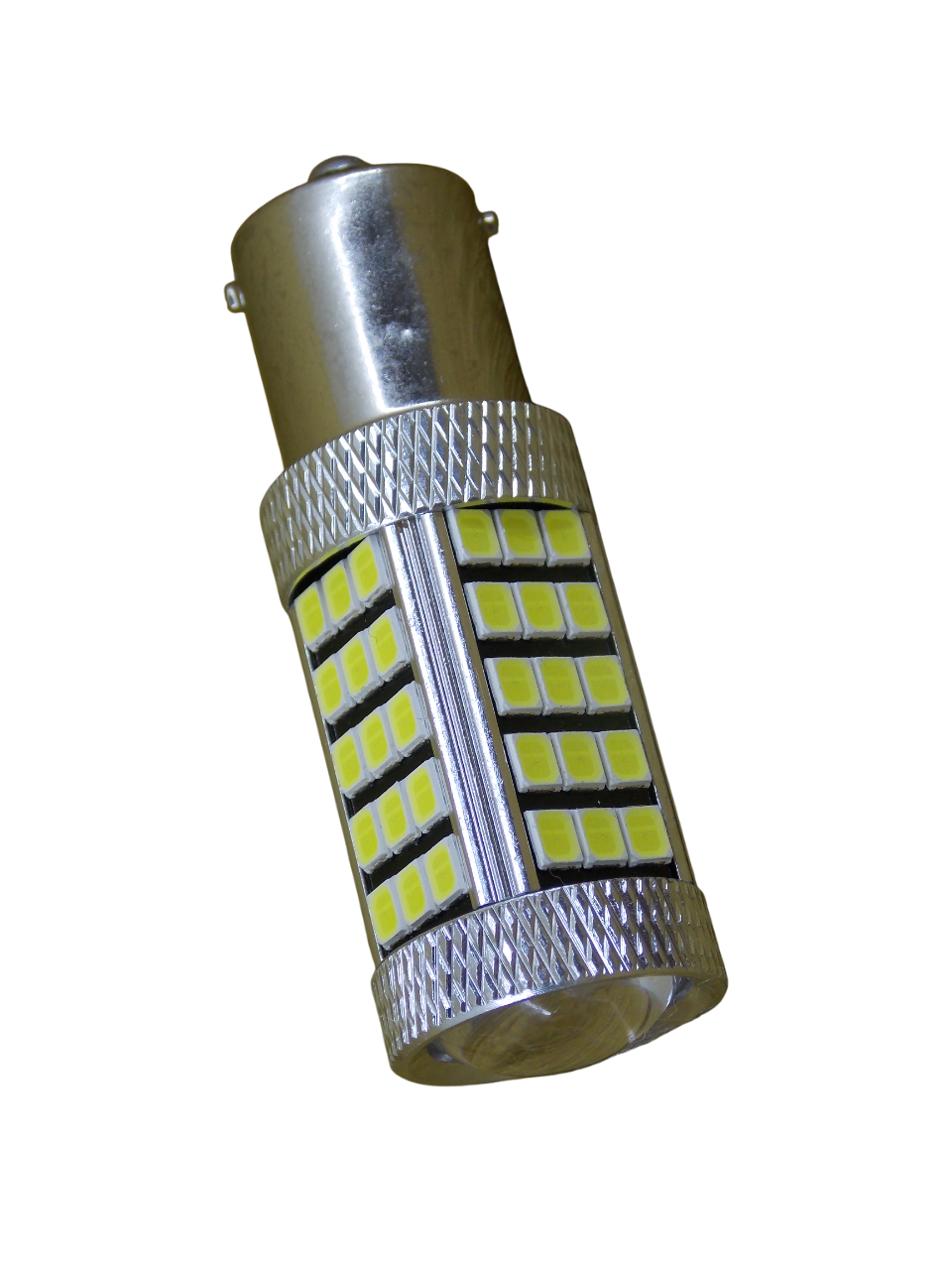 Светодиодная лампа автомобильная с цоколем P21W/1156/BA15S  63 Led 6000K