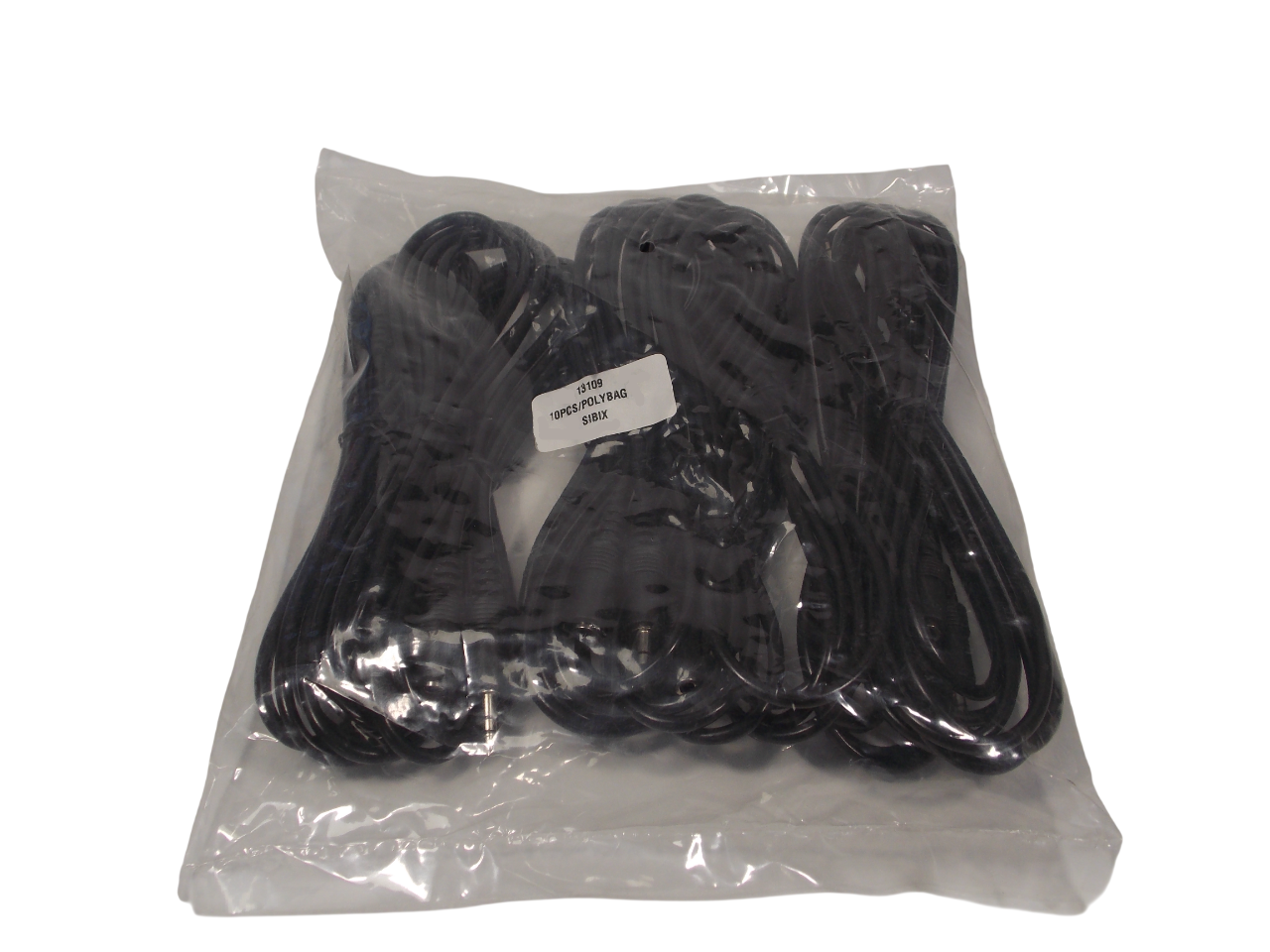 Шнур jack 3.5 мм стерео на 3.5 мм стерео гнездо / 1.5 метра / черный