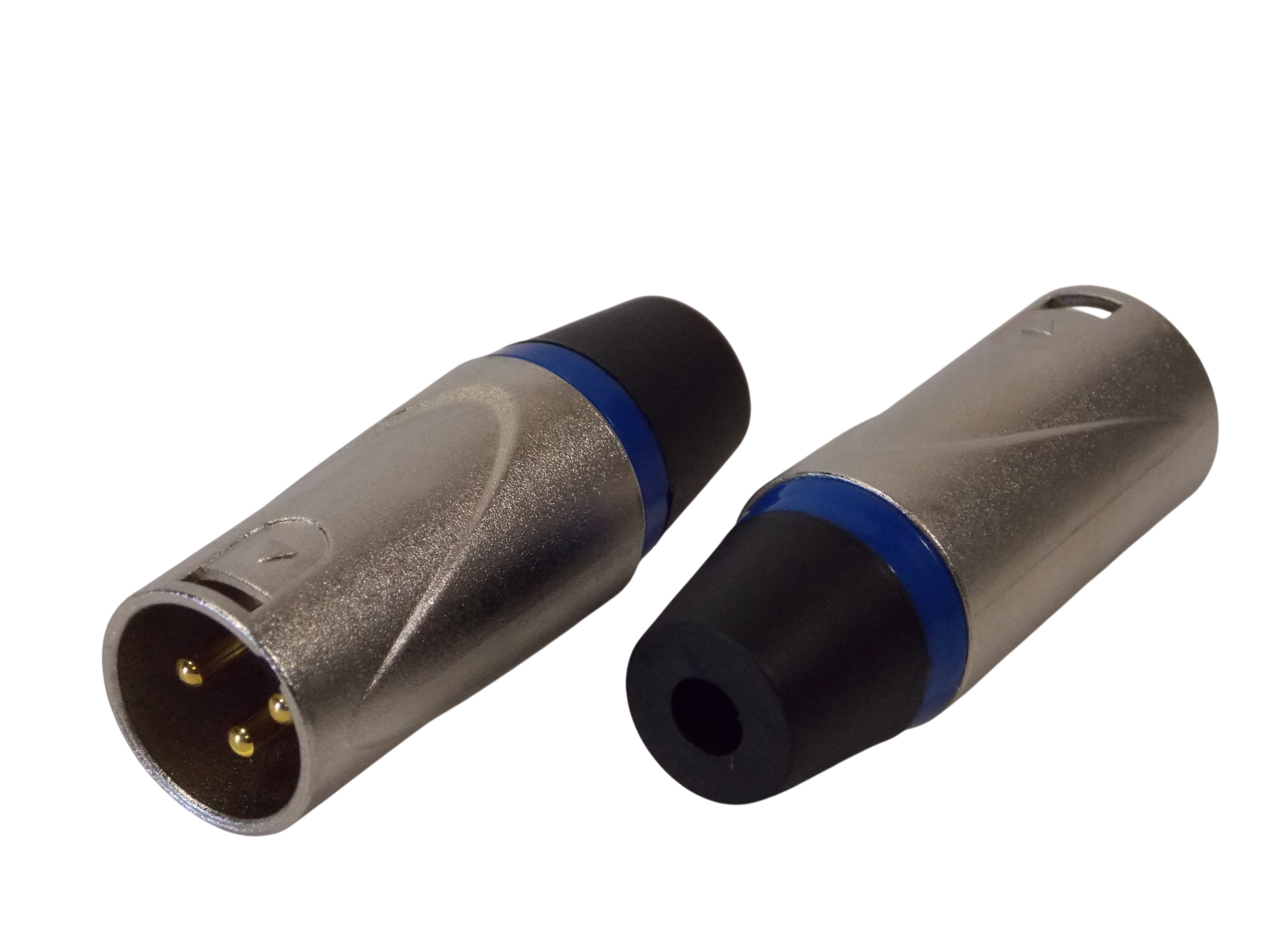 Штекер микрофонный 3pin XLR  на кабель / металл