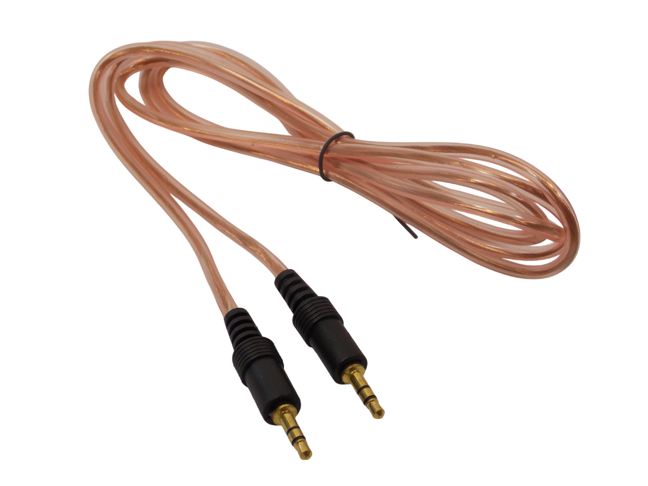 Шнур  jack 3.5мм стерео на - jack 3.5мм стерео / 1.5 метра / прозрачный