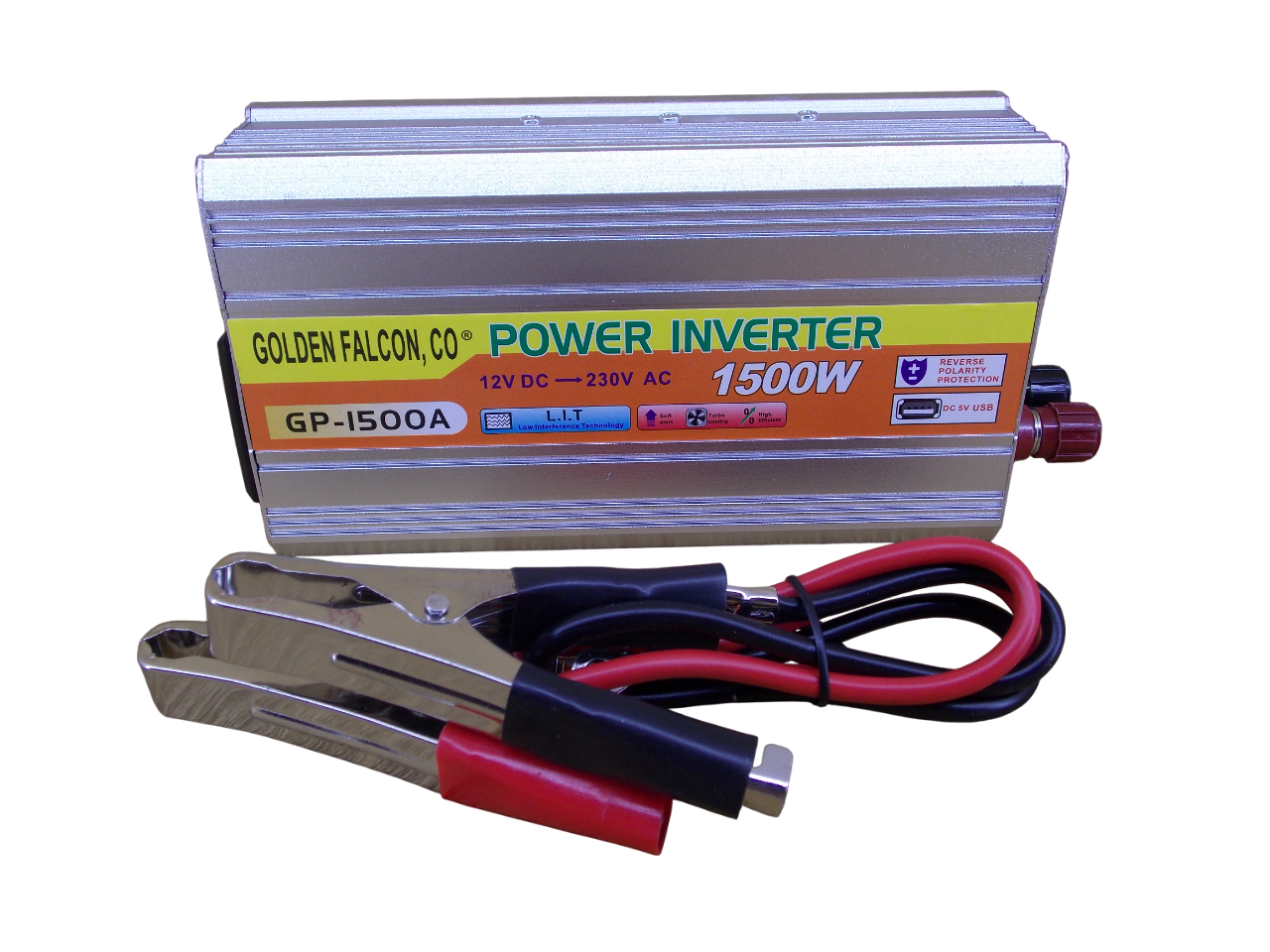Инвертор напряжения GP-1500A  12В - 220В - 1500Вт