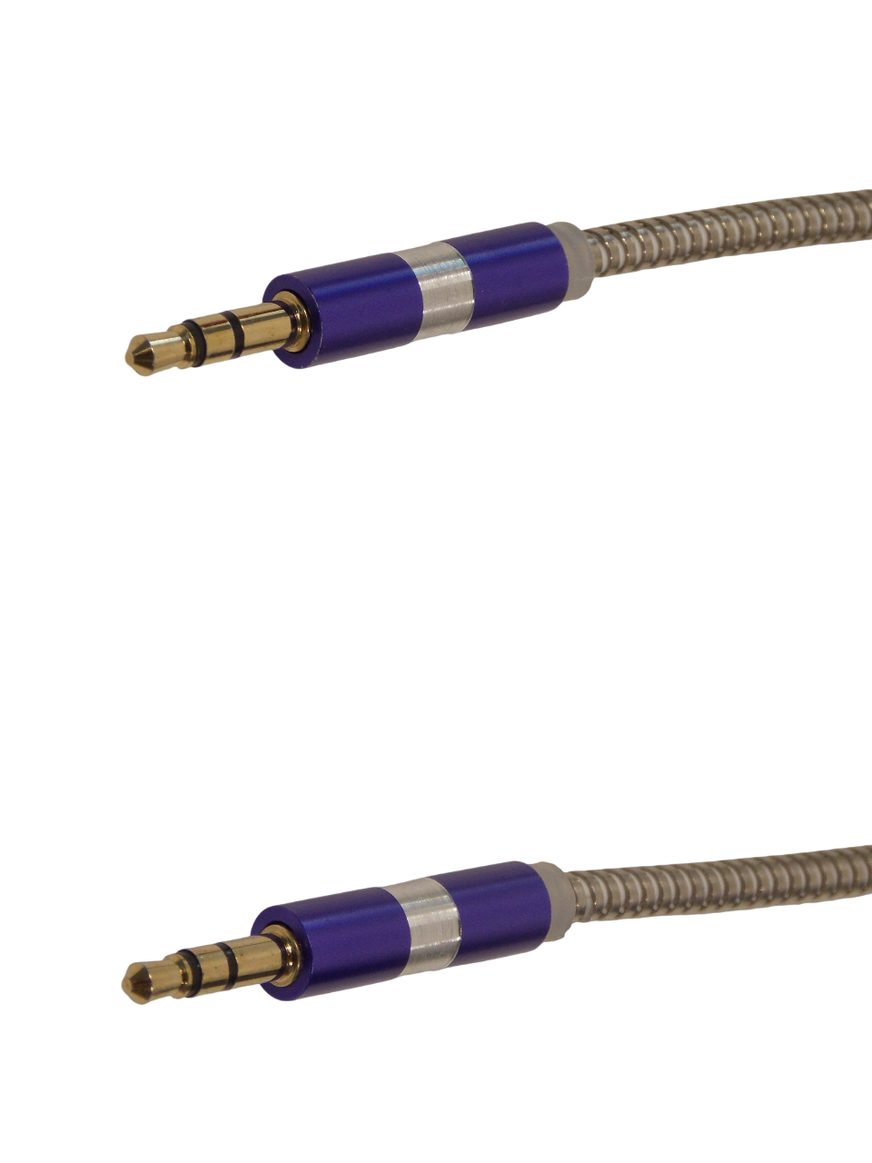 Шнур jack 3.5 мм стерео на jack 3.5 мм  стерео  с металлическим  покрытием  / 1метр