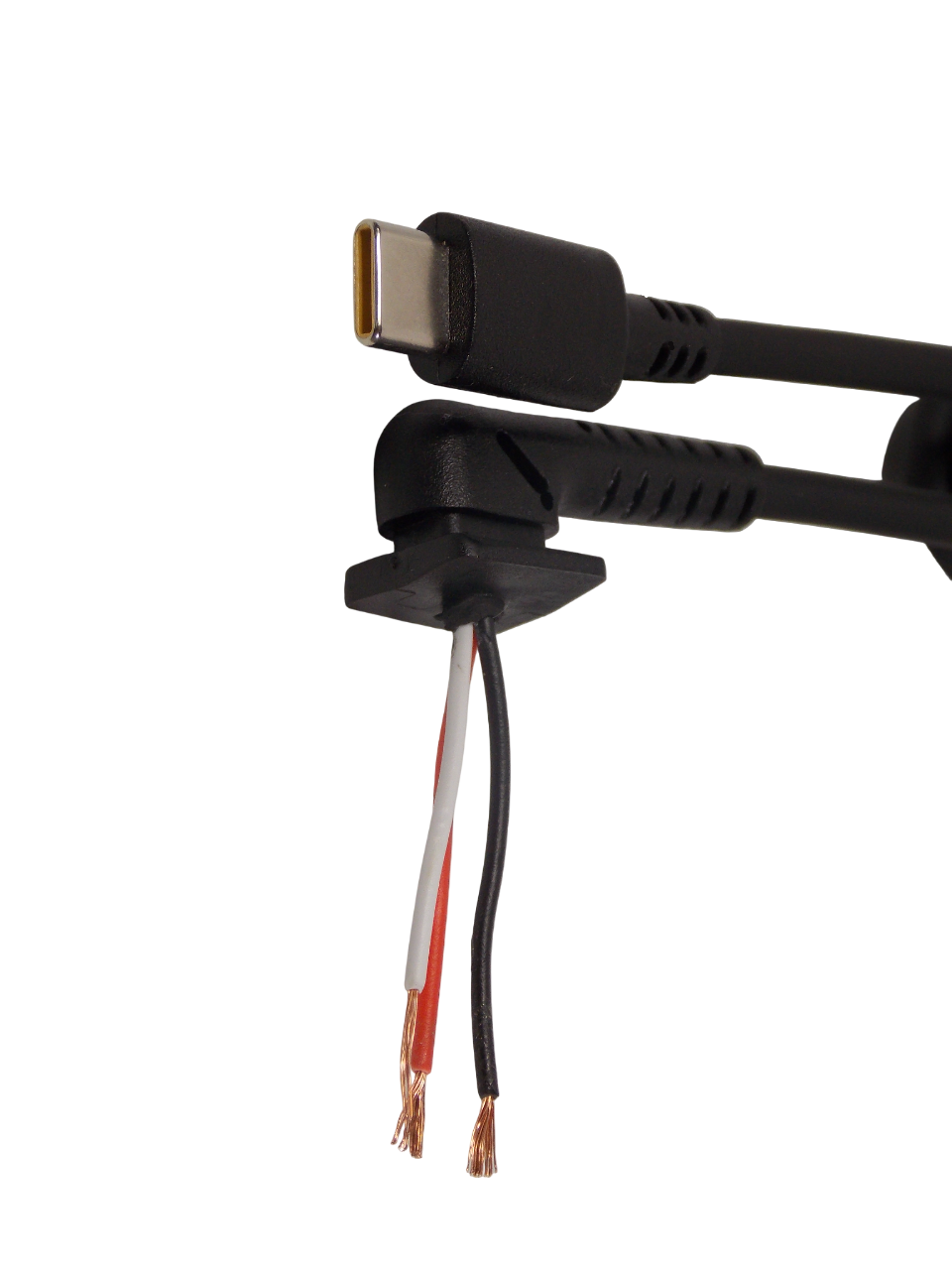 Шнур питания под пайку Type - C  для ноутбука / планшета / нетбука /1.5 метра / черный