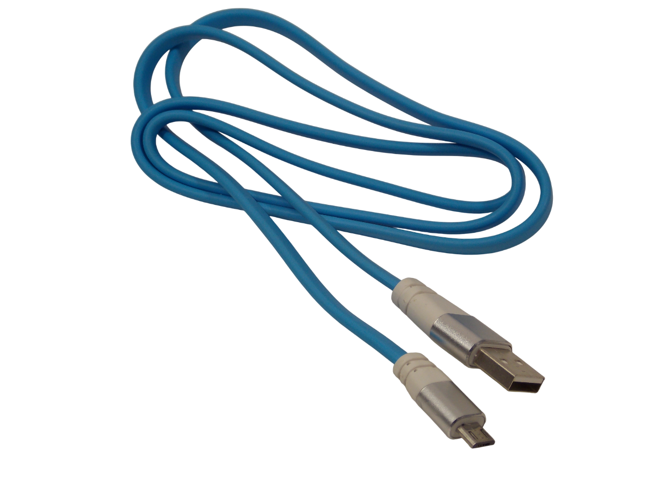 Шнур USB - А штекер на micro USB 5pin штекер / 1.0 метр / синий 