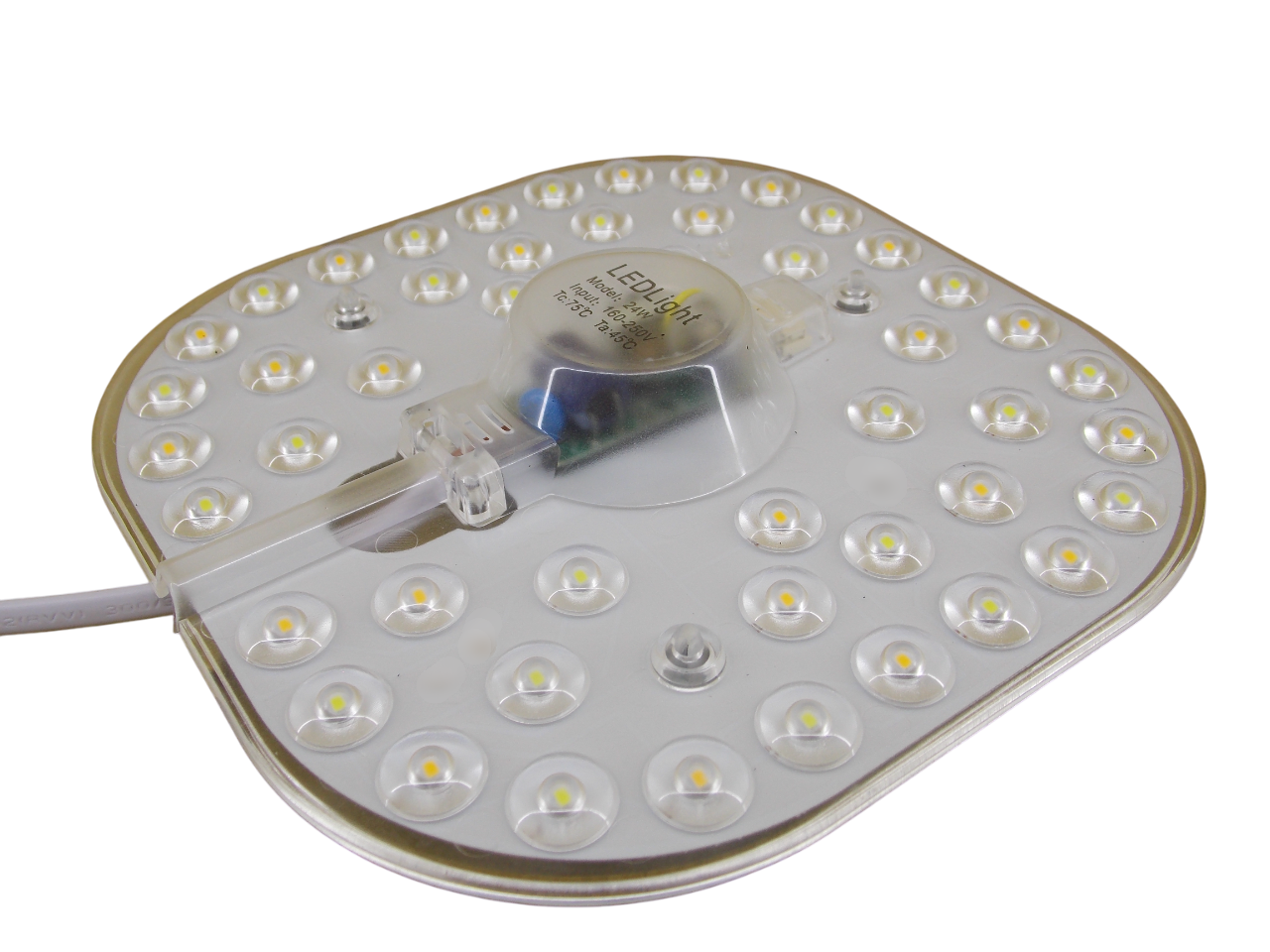 Светодиодный модуль  квадратный 220В - 24Вт - 3000К - 6500К 48Led 