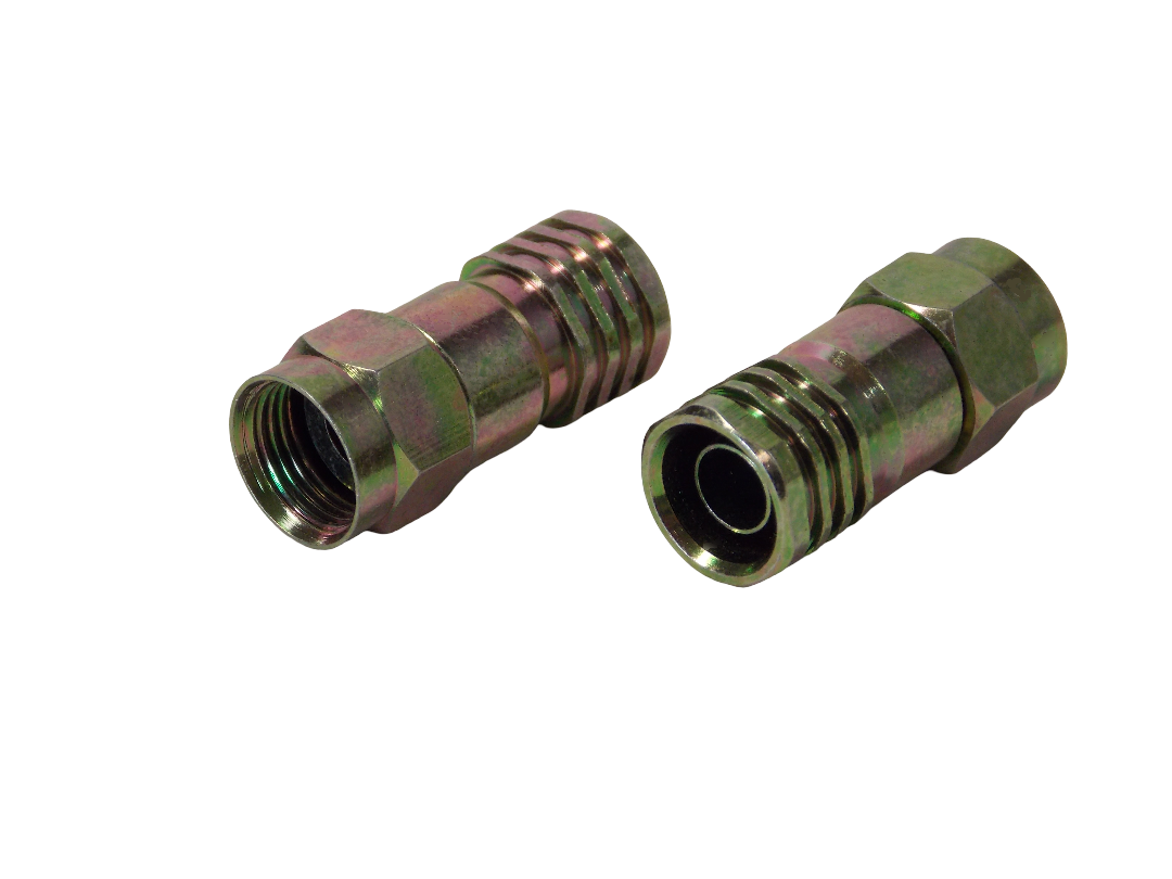 F - коннектор обжимной  на  кабель RG - 6