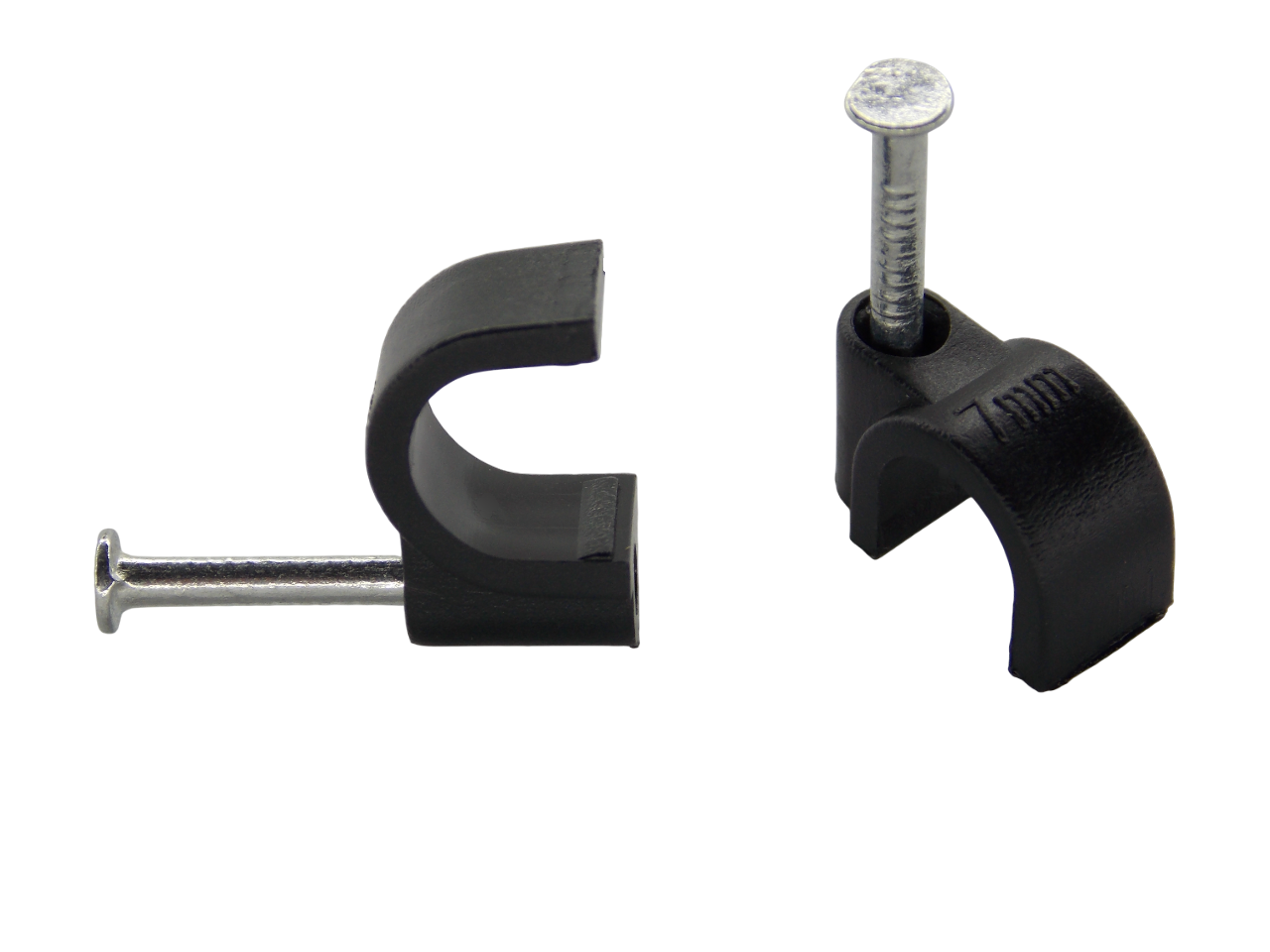 Крепёж для кабеля круглый 7мм / 100штук