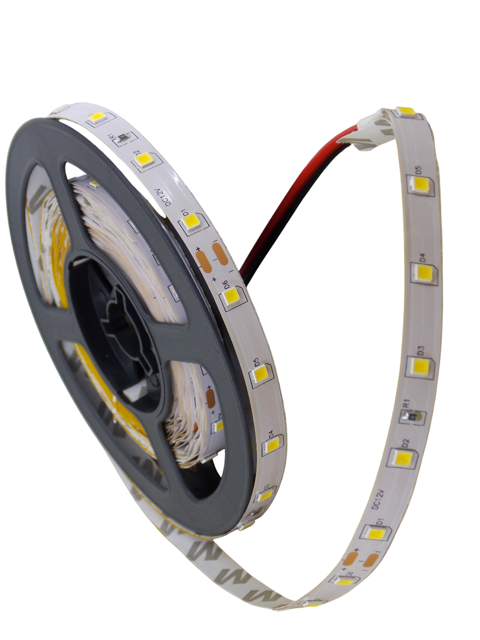 Светодиодная лента 12В -  60Led/м - 4.8 Вт/м белая 3000К