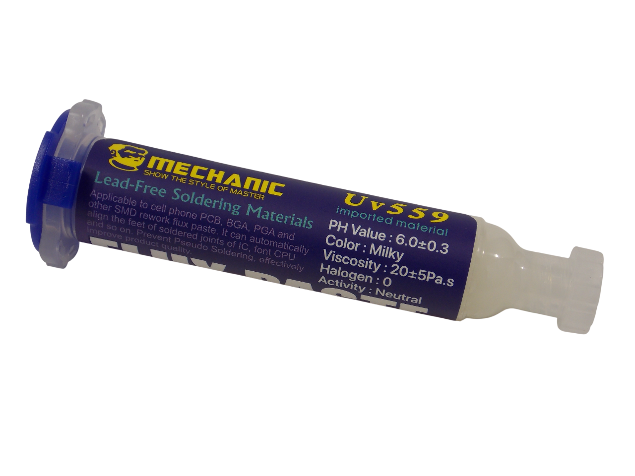 Флюс для пайки MECHANIC  UV - 559 / 10 мл в шприце