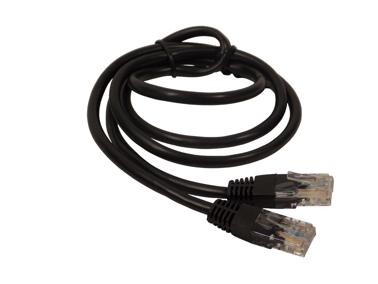 Патч - корд RJ45 на RJ45 / соединительный шнур / UTP / CAT5e / 1метр / черный