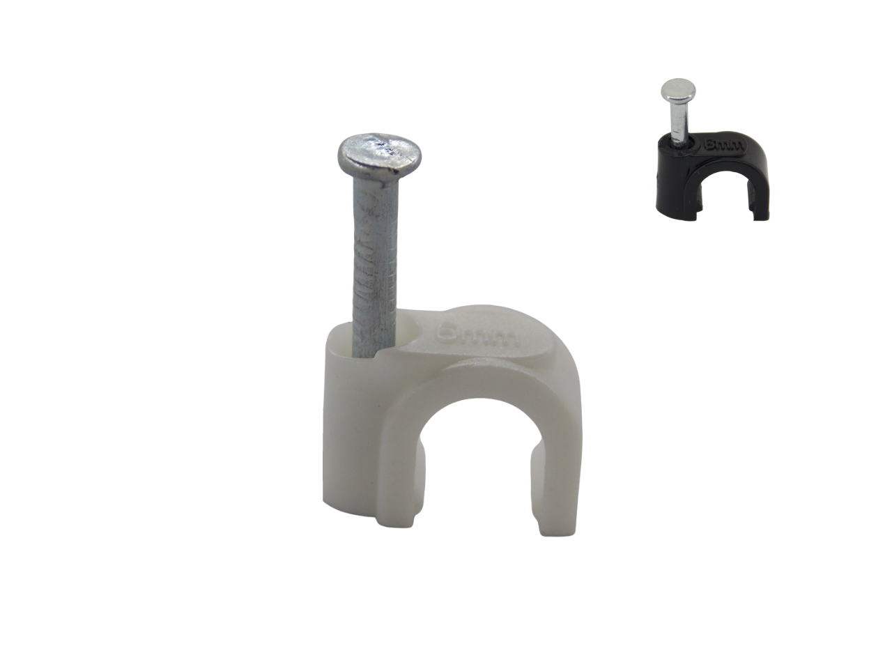 Крепеж для кабеля   круглый 6мм / 100 штук 