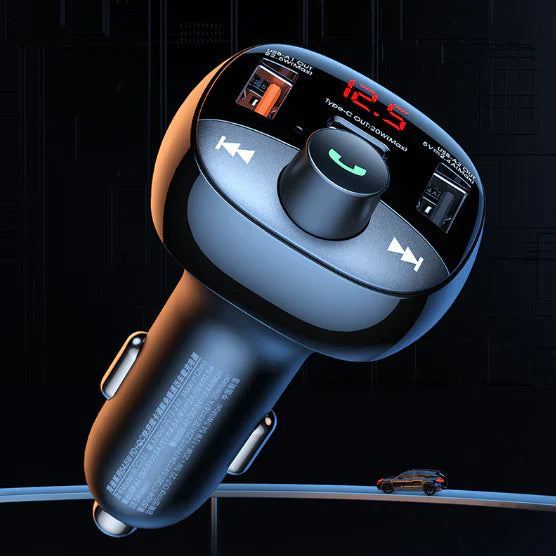 FM модулятор и автомобильное зарядное устройство Remax RCC-331  64,5W