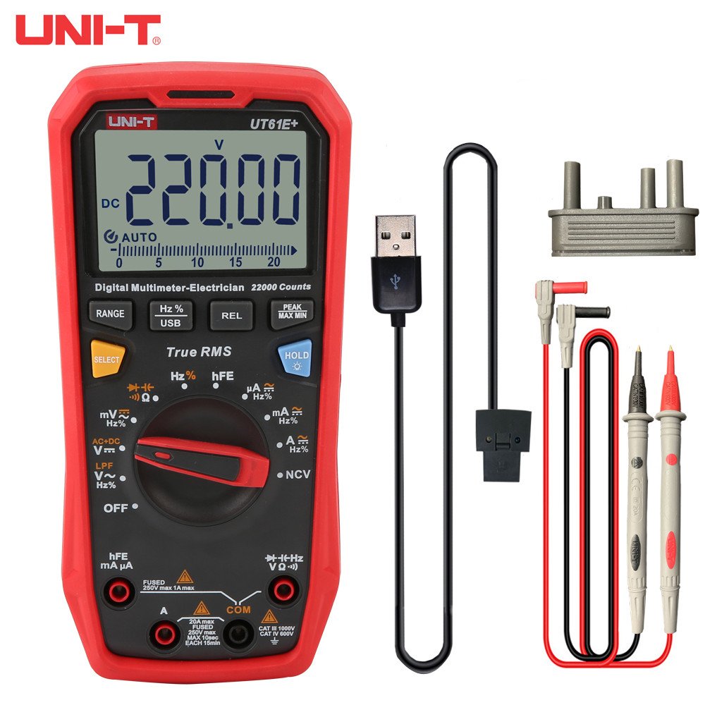 Мультиметр   UNI-T  UT61E+ / 5-и разрядный / полуавтомат