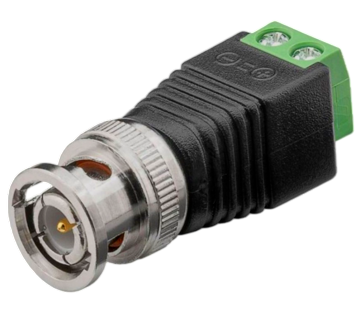 Штекер BNC  2pin с клеммной колодкой под винт