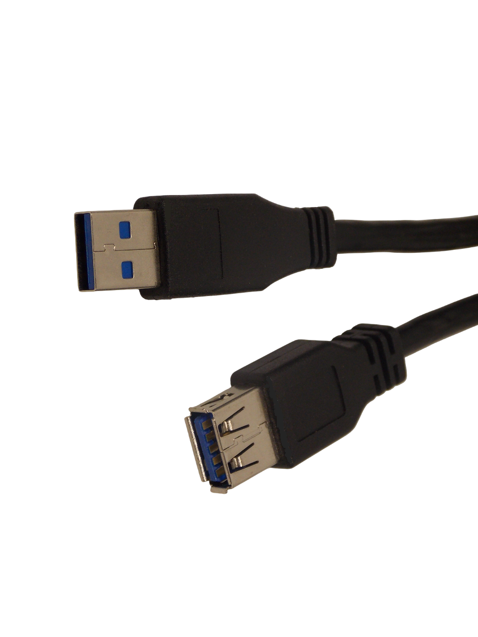 Шнур USB - А  штекер на  USB - A гнездо / 1.5 метра / черный 