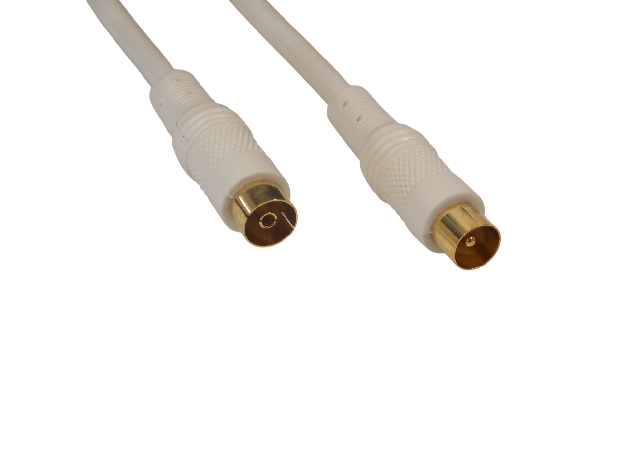 Шнур ТВ штекер на ТВ гнездо / 1.8 метра / черный  