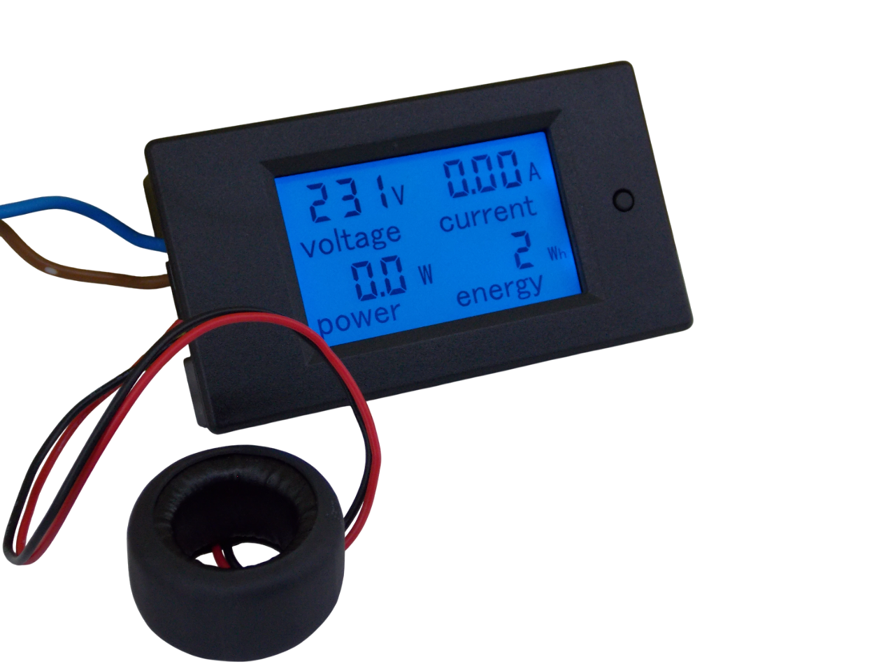 Цифровой переменный вольтметр - амперметр - счетчик мощности 80-260В  0 -100А 