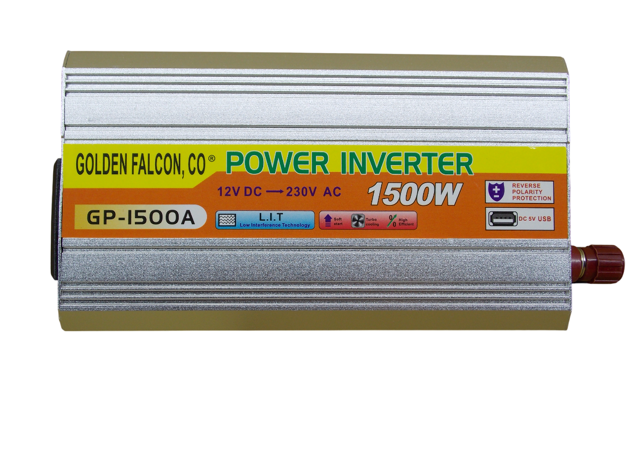 Инвертор напряжения GP-1500A  12В - 220В - 1500Вт