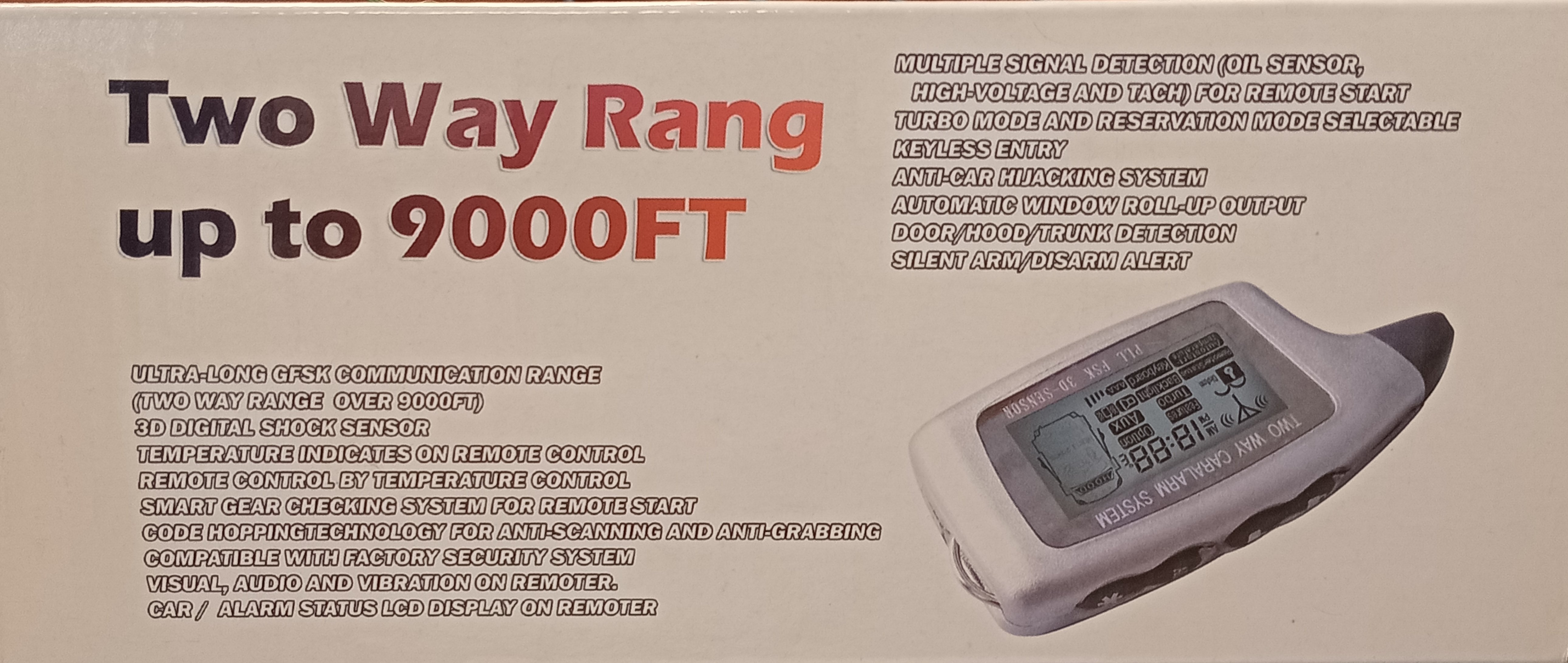 Сигнализация АВТО  CX-2300CR1+1 W/O S